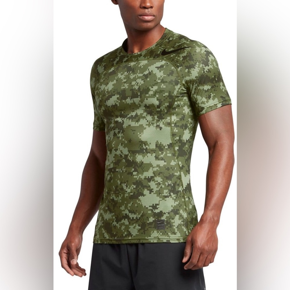 Nike Pro Hypercool Fitted Green Performance Top - image 1